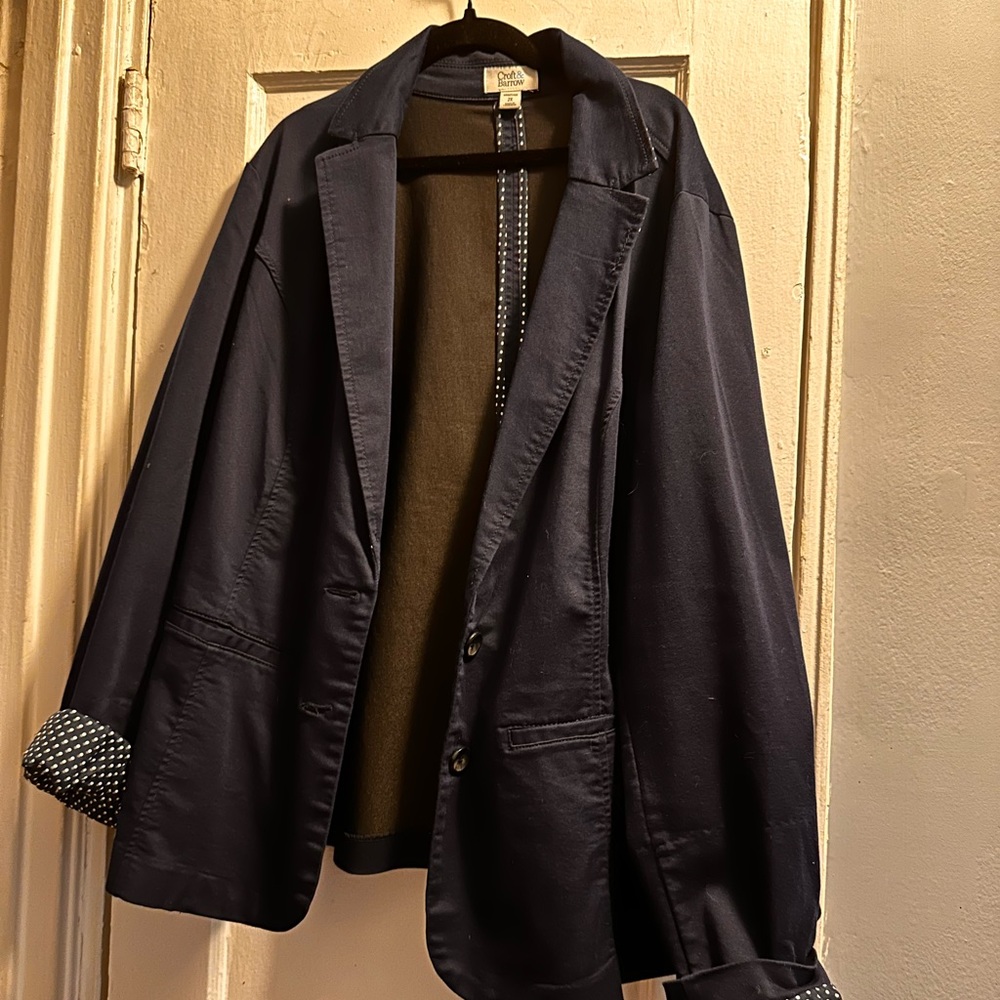 Navy Croft & Barrow 2X blazer